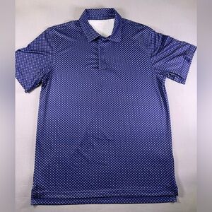 Vineyard Vines Blue Fish Patterned Performance Polo Shirt